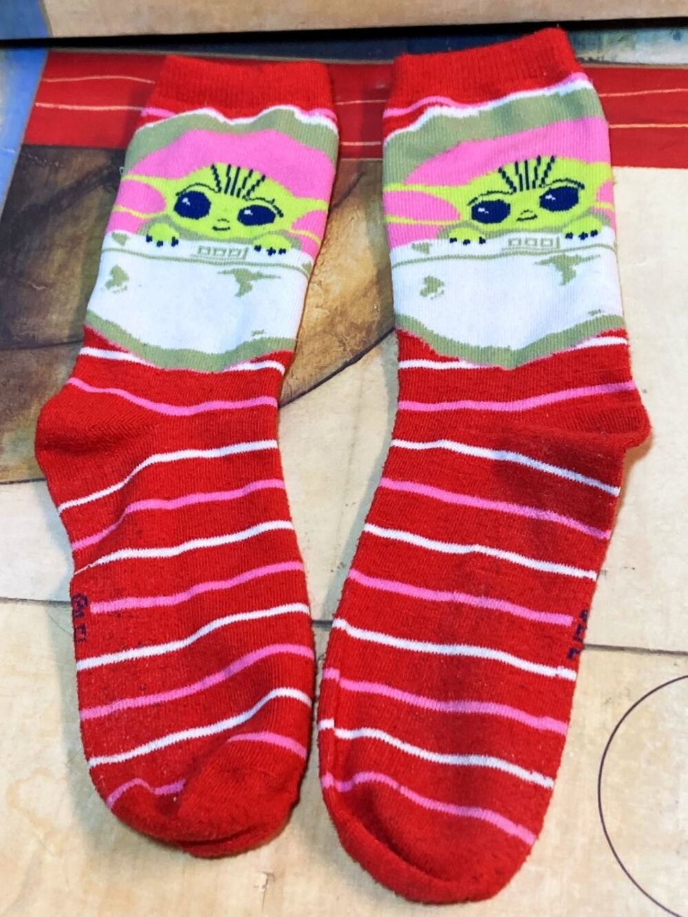 WOMEN'S STAR WARS BABY YODA SOCKS GROGU THE MANDALORIAN SIZE 4-10